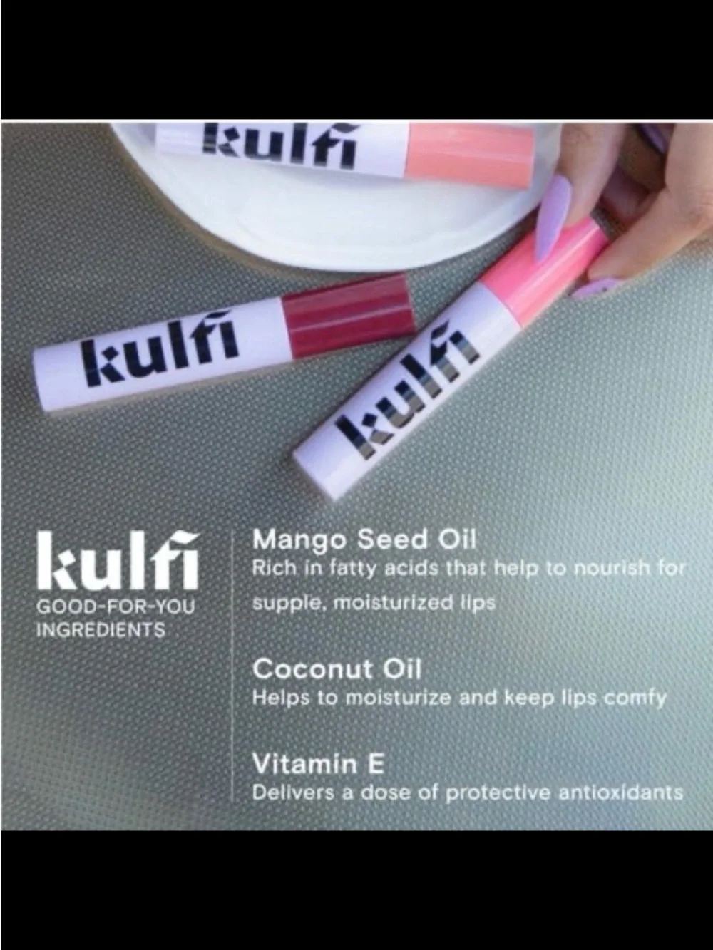 Kulfi Lassi Lips Staining Lipgloss Lipstick in Guava BNIB